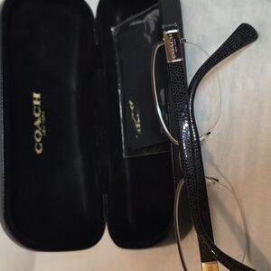 Coach Black and Silver Women's Frames